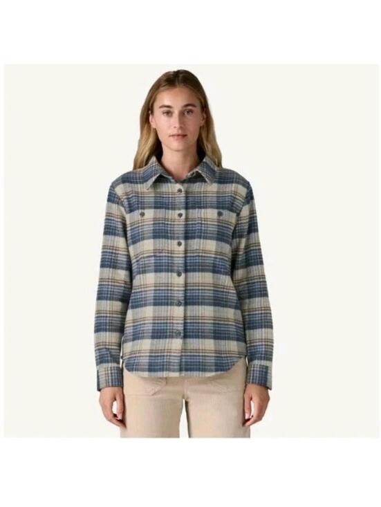 Patagonia Tops - Patagonia Women's Fjord Flannel Shirt Size L Outdoors Hiking Fishing